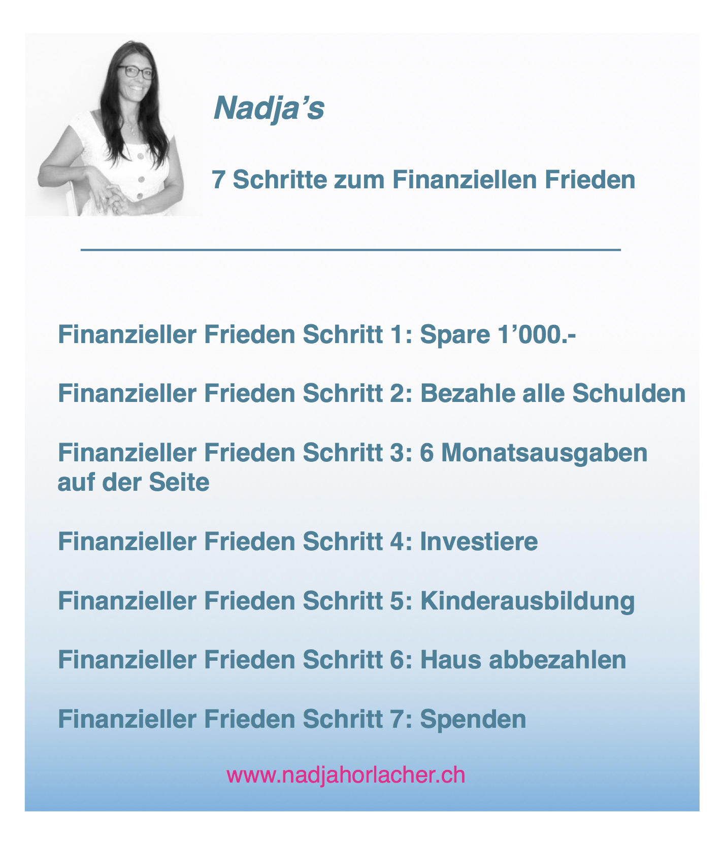 Nadjas Plan - 7 Schritte für deinen finanziellen Frieden
