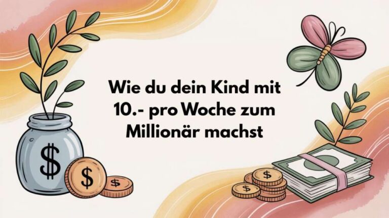 Wie man ein Kind zum Millionär macht – mit nur 10 Euro pro Woche