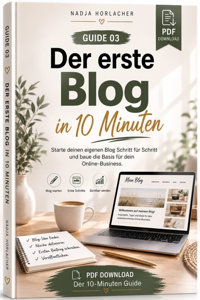 GUIDE 03 Der erste Blog in 10 Minuten