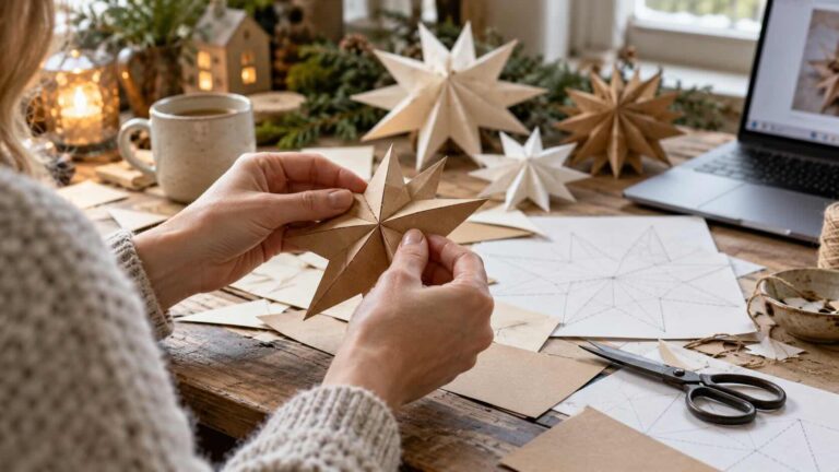 Heute eine Einkommensidee: Bastelvorlagen verkaufen als PDF für die Weihnachtszeit